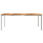 Spisebord Brun 200 X 90 X 75 Cm Massivt Teaktre