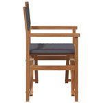 Spisestuestol Grå 56 X 54 X 87 Cm Massivt Teaktre