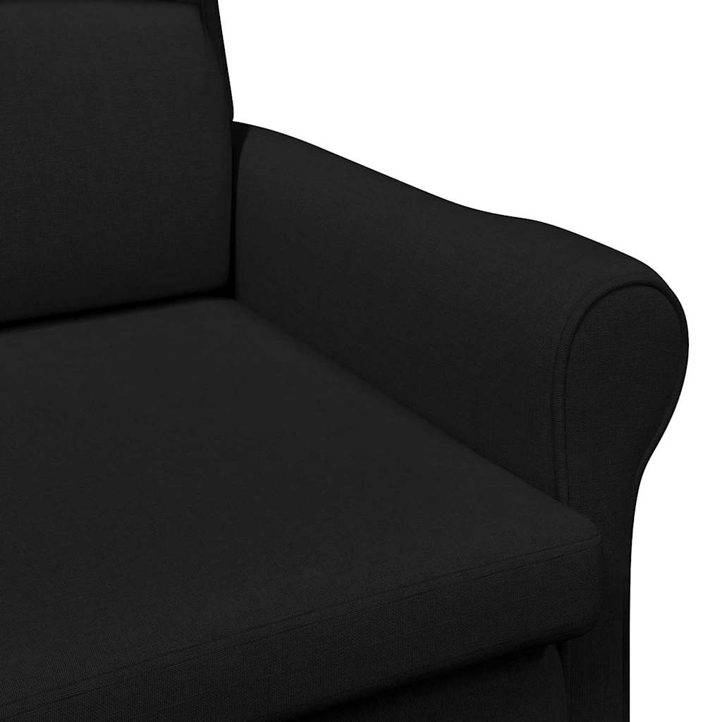 Lenestol Svart 76 X 94 X 102 Cm Stoff