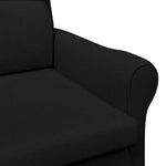 Lenestol Svart 76 X 94 X 102 Cm Stoff
