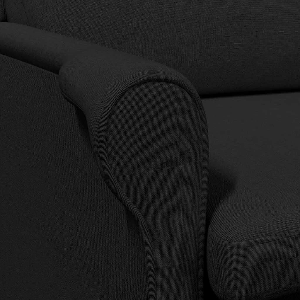 Lenestol Svart 76 X 94 X 102 Cm Stoff