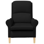 Lenestol Svart 76 X 94 X 102 Cm Stoff