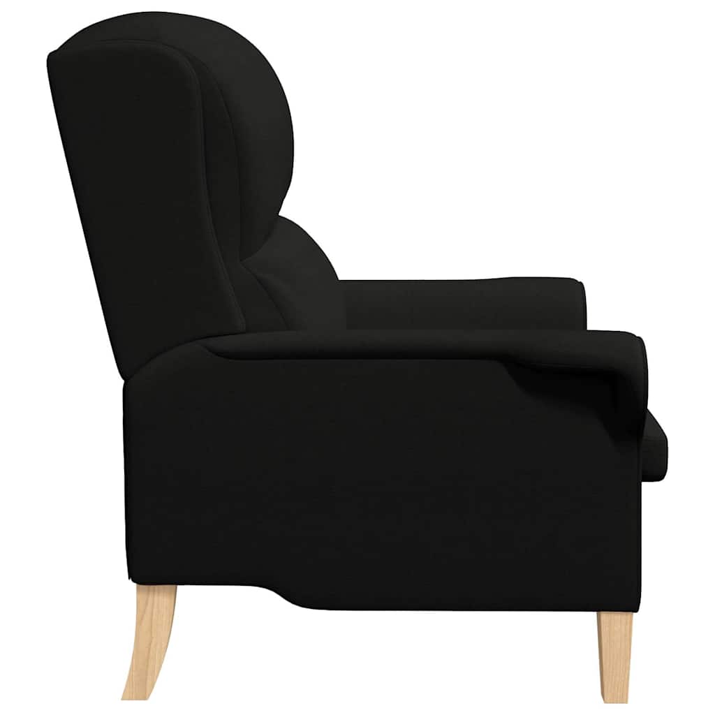Lenestol Svart 76 X 94 X 102 Cm Stoff