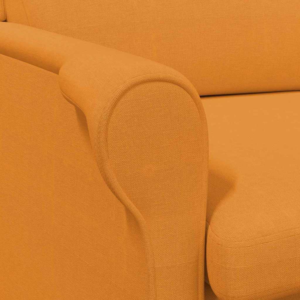 Lenestol Dark Yellow 76 X 94 X 102 Cm Stoff