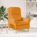 Lenestol Dark Yellow 76 X 94 X 102 Cm Stoff