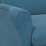 Lenestol Blå 76 X 94 X 102 Cm Fløyel