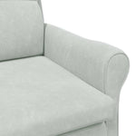 Lenestol Lysegrå 76 X 94 X 102 Cm Fløyel