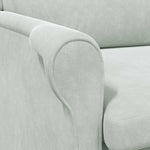 Lenestol Lysegrå 76 X 94 X 102 Cm Fløyel