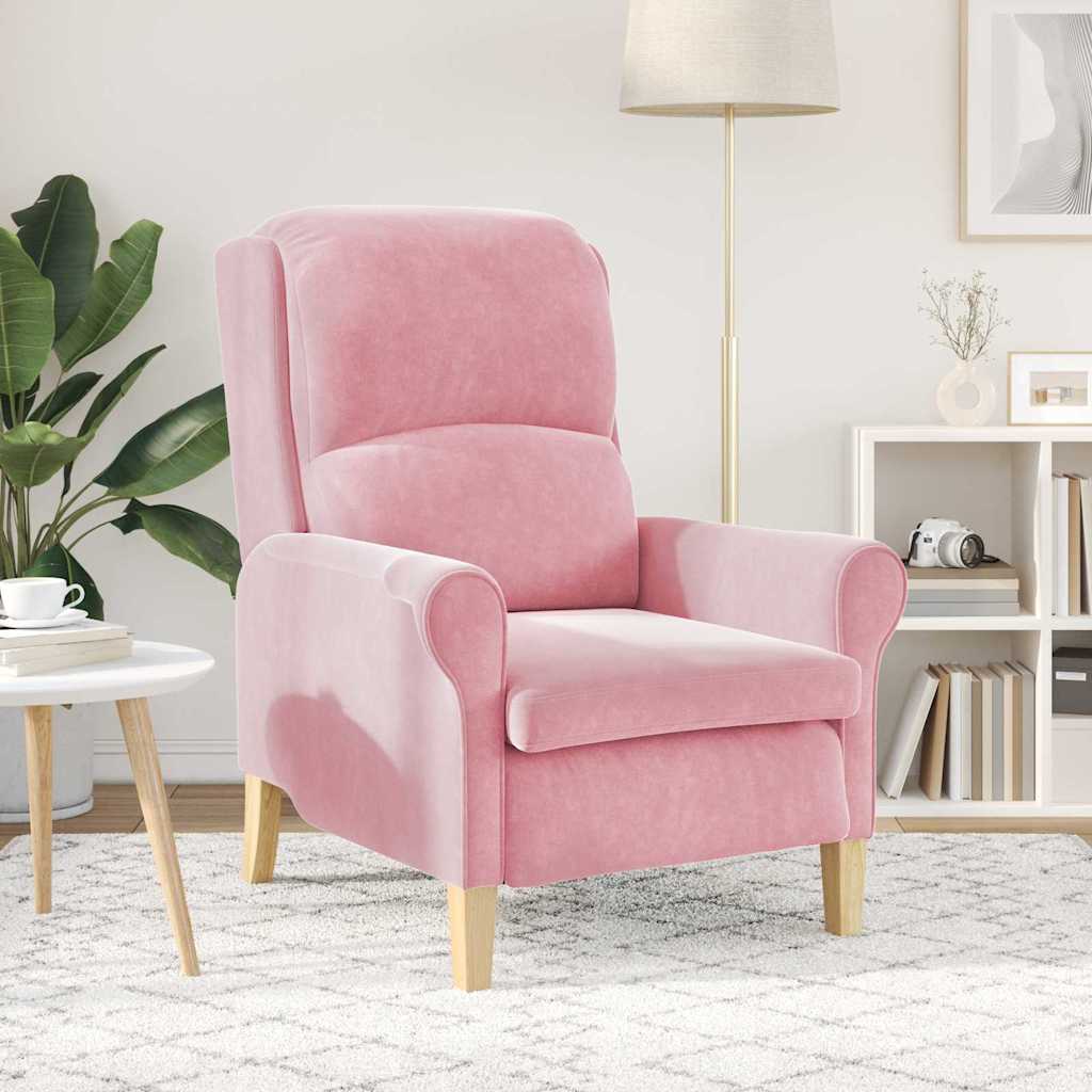 Lenestol Rosa 76 X 94 X 102 Cm Fløyel
