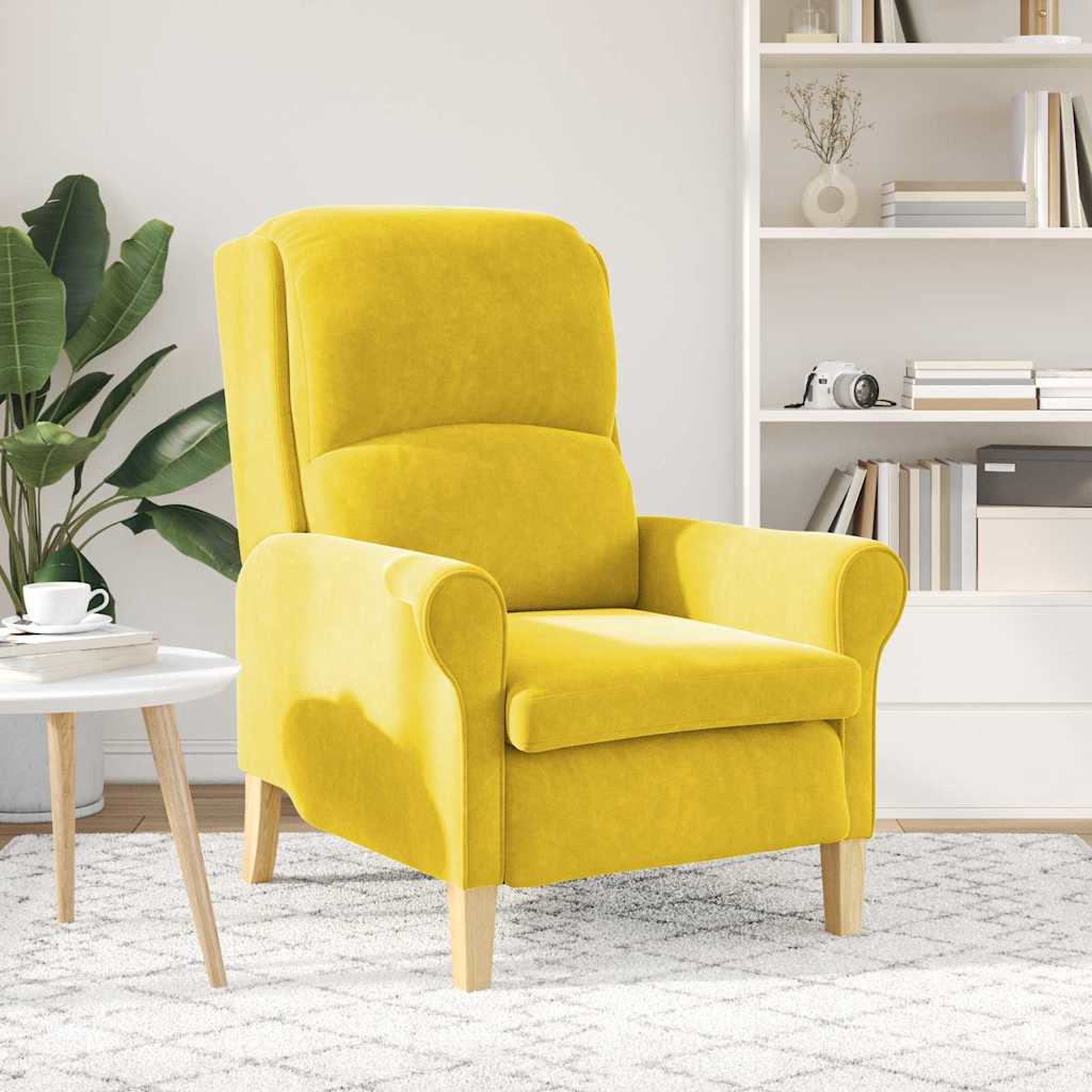 Lenestol Gul 76 X 94 X 102 Cm Fløyel