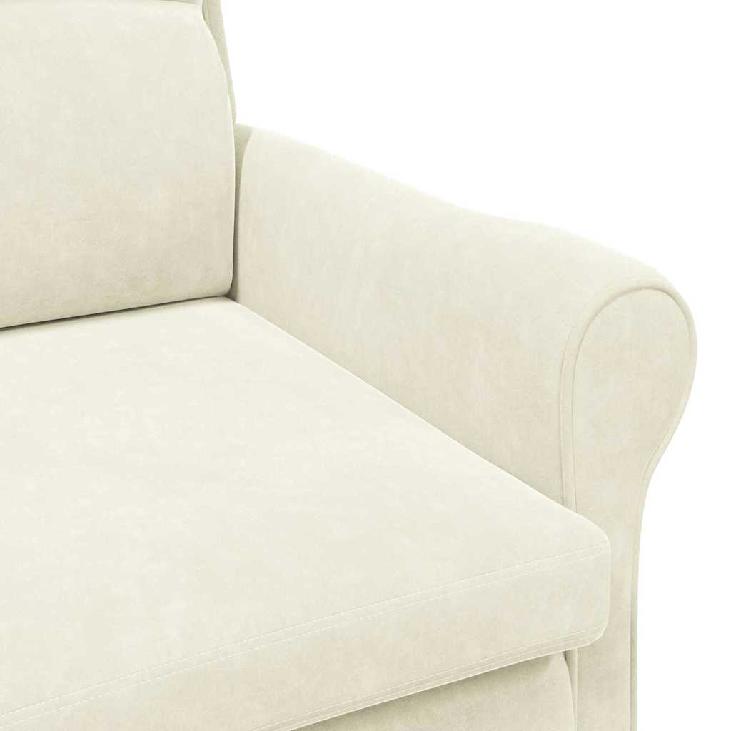 Lenestol Krem 76 X 94 X 102 Cm Fløyel