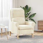 Lenestol Krem 76 X 94 X 102 Cm Fløyel