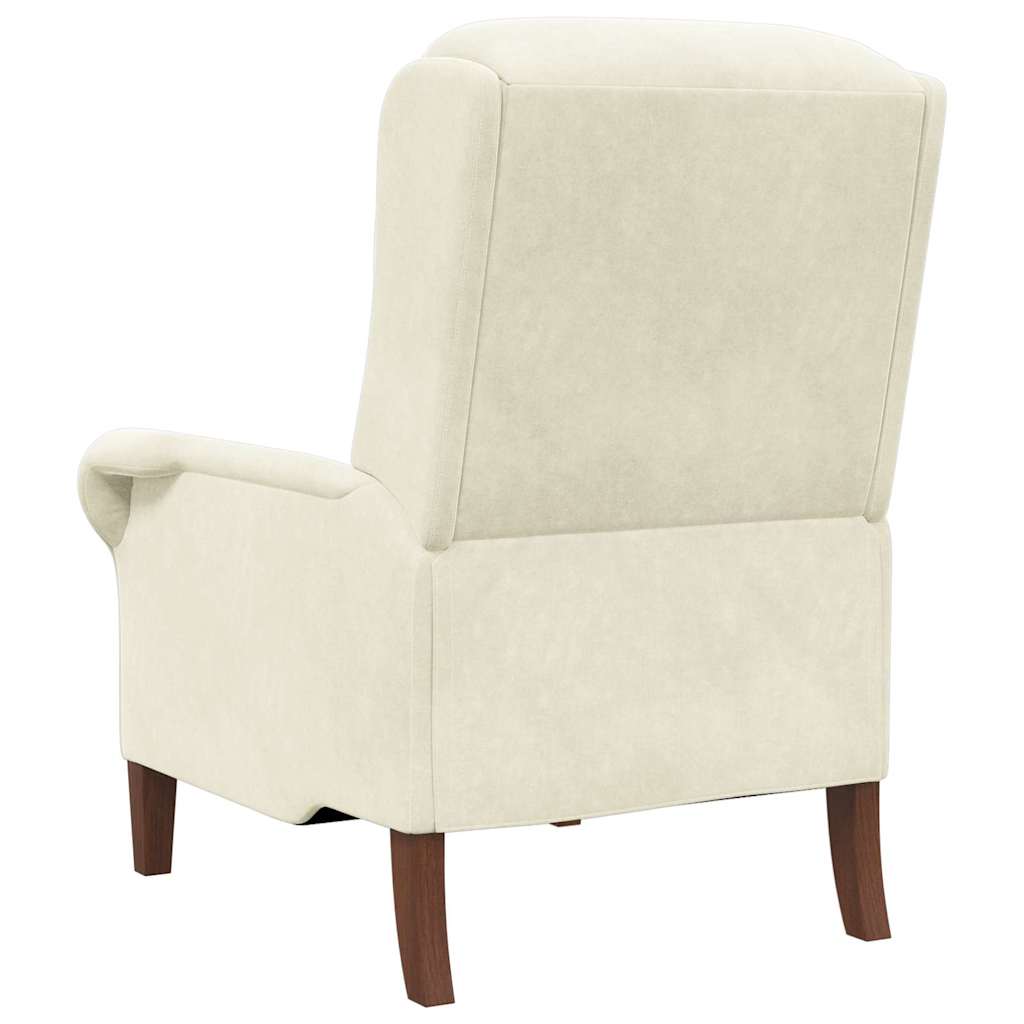 Lenestol Krem 76 X 94 X 102 Cm Fløyel