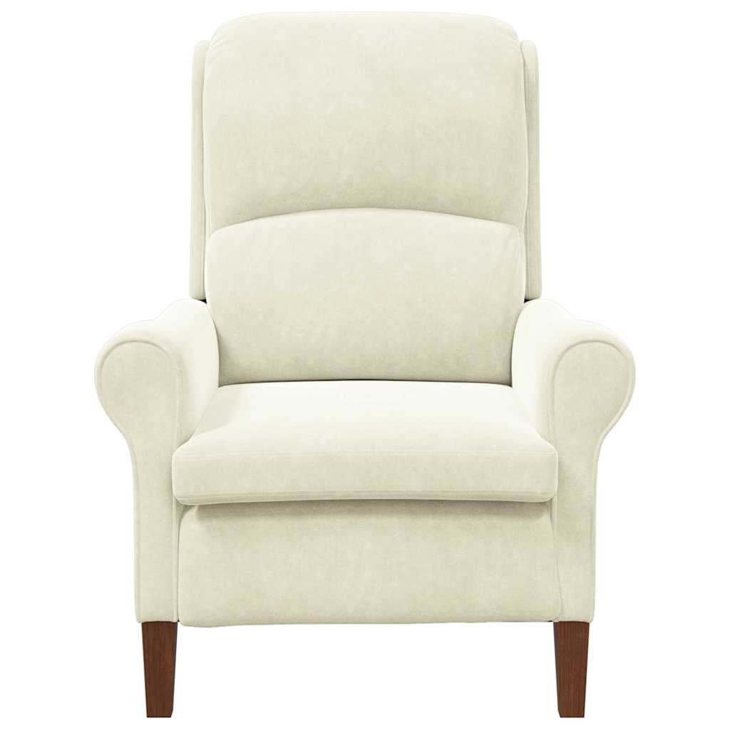 Lenestol Krem 76 X 94 X 102 Cm Fløyel