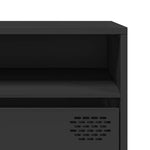 Tv-Benk Svart 202X39X43,5 Cm Kaldvalset Stål