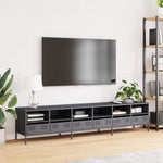 Tv-Benk Antrasitt 202X39X43,5 Cm Kaldvalset Stål