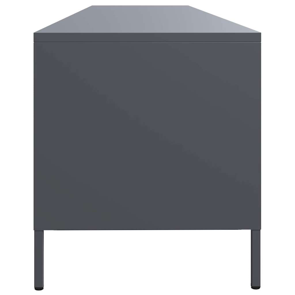 Tv-Benk Antrasitt 202X39X43,5 Cm Kaldvalset Stål