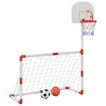 Sett Med Fotball Og Basketball Med Baller For Barn 98X50X70 Cm