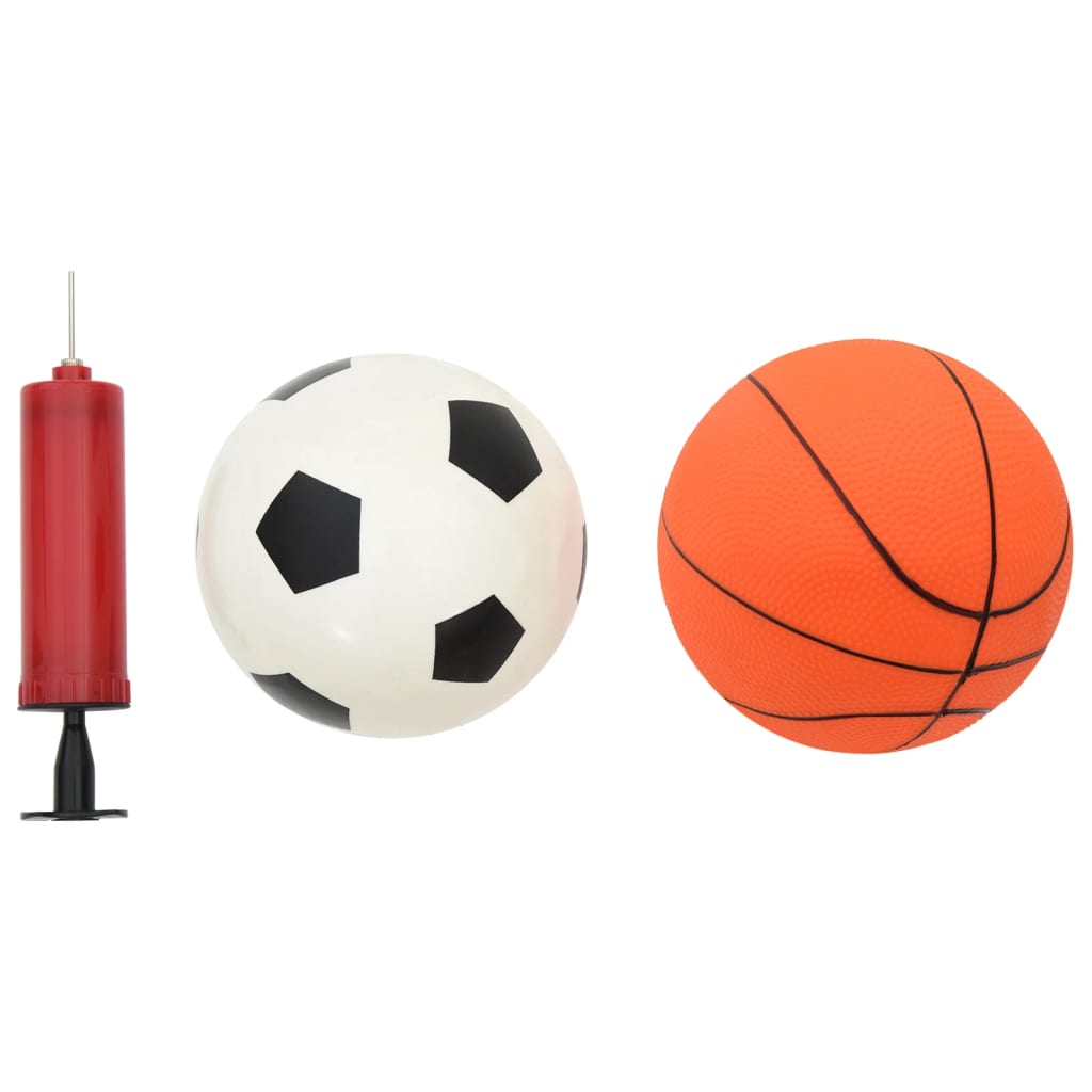 Sett Med Fotball Og Basketball Med Baller For Barn 98X50X70 Cm