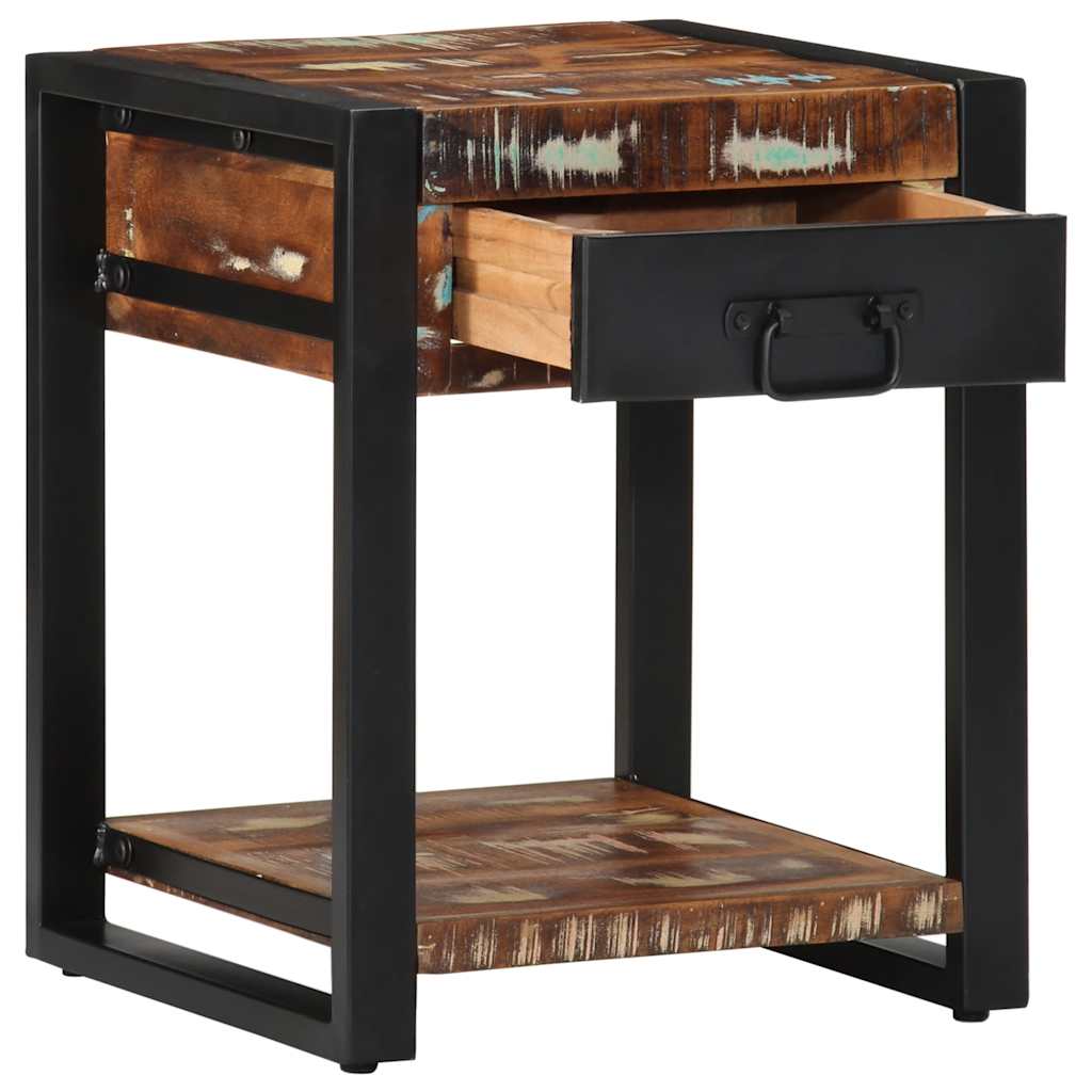 Sidebord Flerfarget 40X40X50 Cm Gjenvunnet Heltre