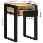 Sidebord 35X35X50 Cm Grovt Heltre Mango