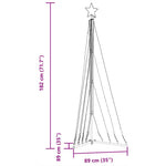 Led Juletre 339 Leds Kald Hvit 182 Cm