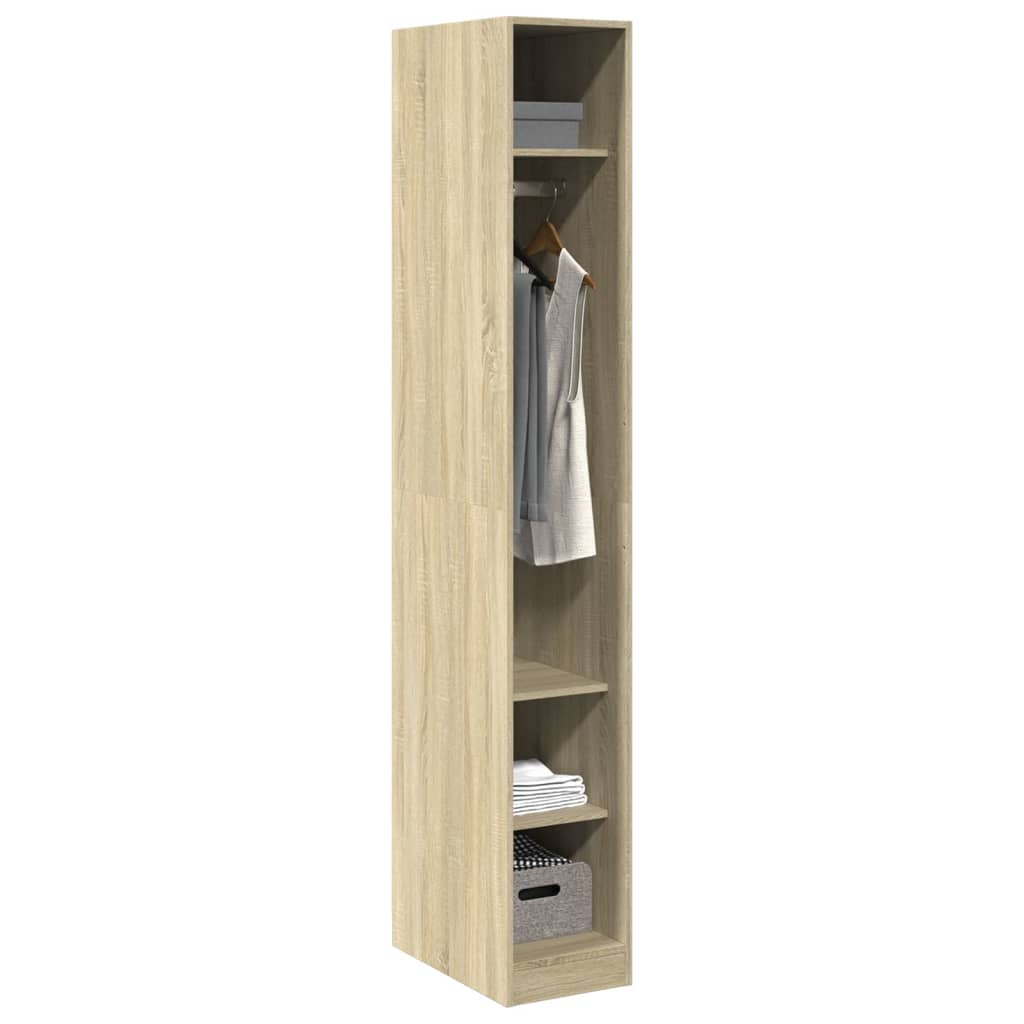 Garderobe Sonoma Eik 30X50X200 Cm Konstruert Tre