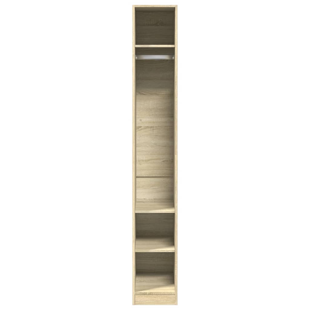 Garderobe Sonoma Eik 30X50X200 Cm Konstruert Tre