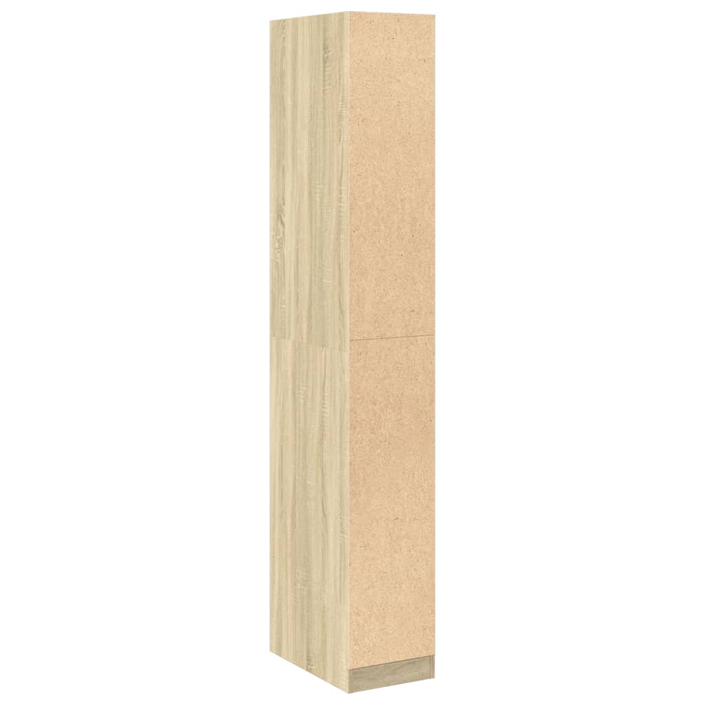 Garderobe Sonoma Eik 30X50X200 Cm Konstruert Tre