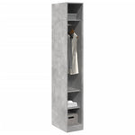 Garderobe Betonggrå 30X50X200 Cm Konstruert Tre