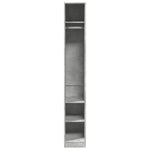 Garderobe Betonggrå 30X50X200 Cm Konstruert Tre