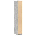 Garderobe Betonggrå 30X50X200 Cm Konstruert Tre