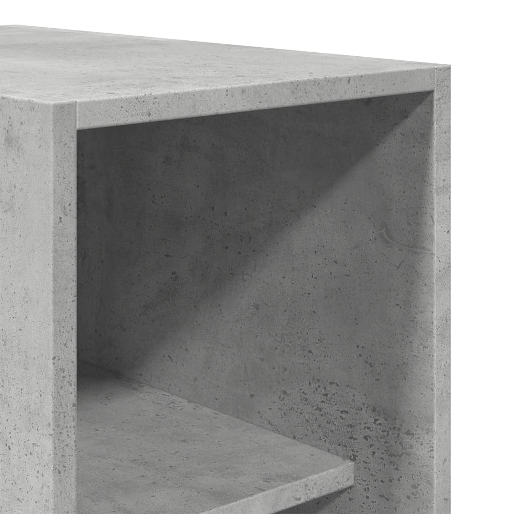 Garderobe Betonggrå 30X50X200 Cm Konstruert Tre
