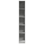 Garderobe Betonggrå 30X50X200 Cm Konstruert Tre