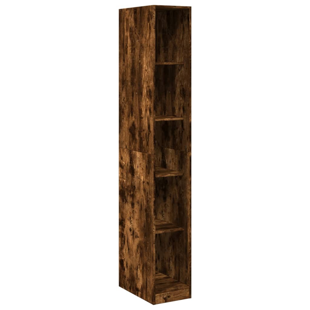 Garderobe Røkt Eik 30X50X200 Cm Konstruert Tre
