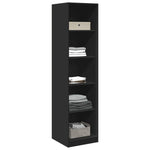 Garderobe Svart 50X50X200 Cm Sponplate