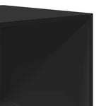 Garderobe Svart 50X50X200 Cm Sponplate