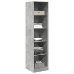 Garderobe Betonggrå 50X50X200 Cm Sponplate