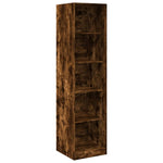 Garderobe Røkt Eik 50X50X200 Cm Konstruert Tre