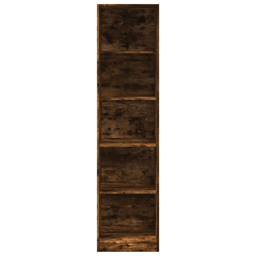 Garderobe Røkt Eik 50X50X200 Cm Konstruert Tre