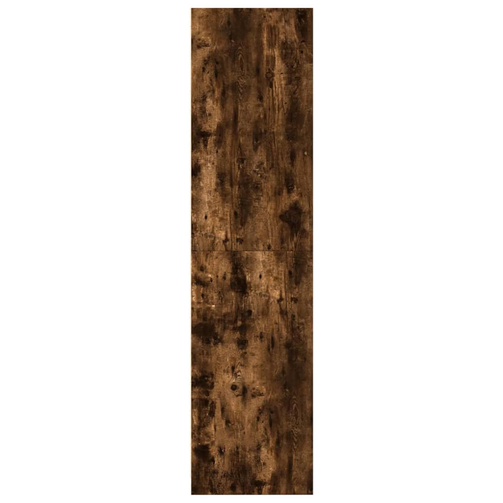 Garderobe Røkt Eik 50X50X200 Cm Konstruert Tre