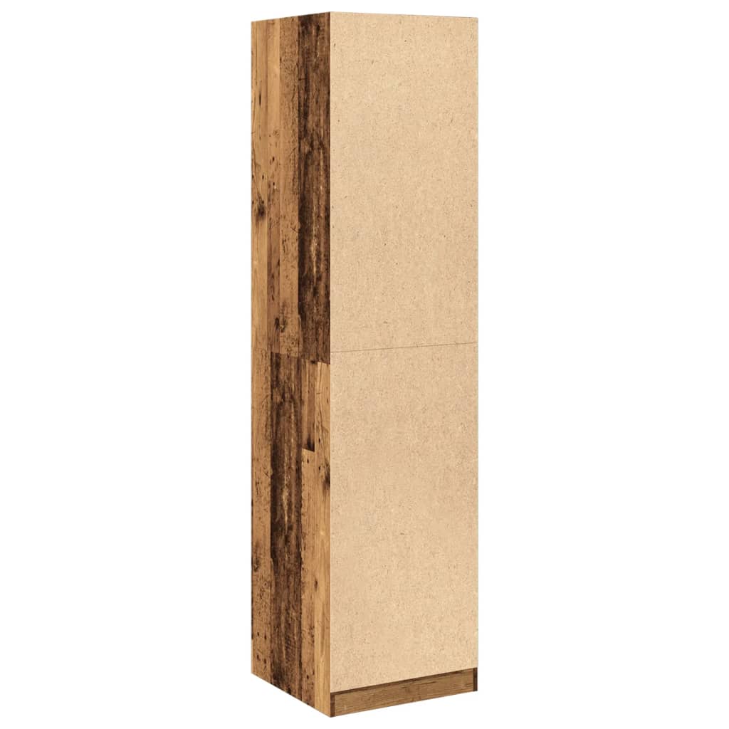 Garderobe Gammelt Tre 50X50X200 Cm Konstruert Tre