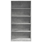 Garderobeskap Betonggrå 100X50X200 Cm Sponplate