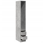 Garderobe Betonggrå 30X50X200 Cm Konstruert Tre