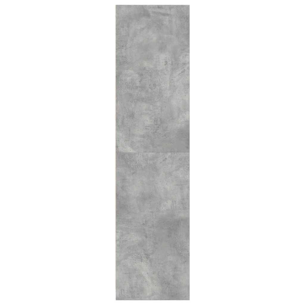 Garderobe Betonggrå 80X50X200 Cm Konstruert Tre