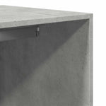 Garderobe Betonggrå 80X50X200 Cm Konstruert Tre