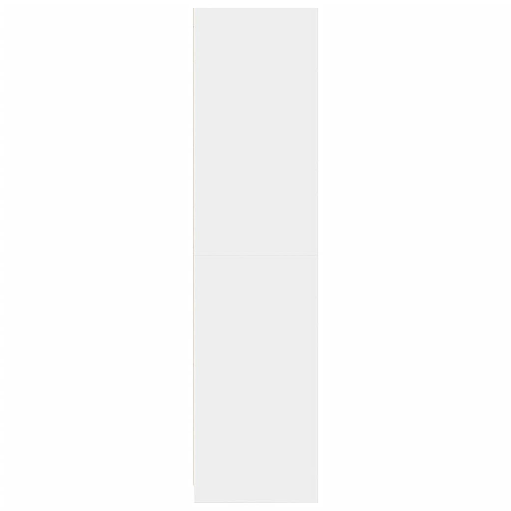 Garderobeskap Hvit 100X50X200 Cm Sponplate