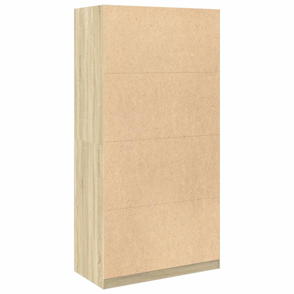 Garderobe Sonoma Eik 100X50X200 Cm Sponplate