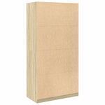 Garderobe Sonoma Eik 100X50X200 Cm Sponplate
