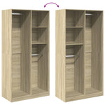 Garderobe Sonoma Eik 100X50X200 Cm Sponplate